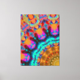 Moderne, elegant gele zwarte vormgeving canvas afd afdruk