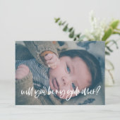 Moderne élégant Godmère proposition carte photo (Debout devant)