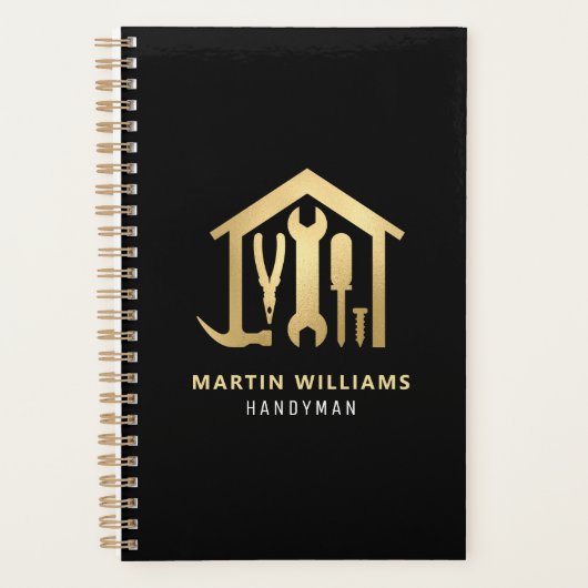 Moderne Elegant Gold & Black Handyman (Devant)