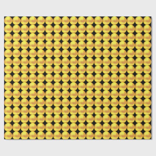 Moderne Elegant Gold-Stippen op zwart Cadeaupapier (Vlak)