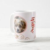Moderne Elegant Huisdier 2 Foto Koffiemok (Voorkant links)