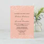 Moderne elegant koraal without kaart (Staand voorkant)