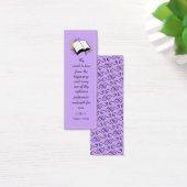 Moderne Élégant Lavande Bible Verse Signet (Bureau)