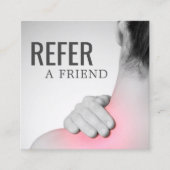 Moderne Elegant Massage Therapist Referral Kaart (Voorkant)