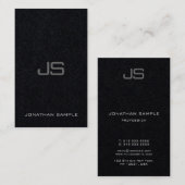 Moderne Elegant Monogram Sjabloon Luxurie Visitekaartje (Voorkant / Achterkant)