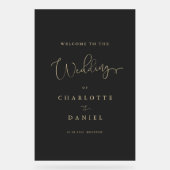 Moderne, Élégant, Noir-Transparent, Script, (Recto)
