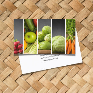 Moderne Elegant Nutritionist Personal Chef Photos Visitekaartje
