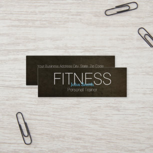 Moderne Elegant Personal Fitness Trainer Mini Busi Visitekaartje