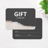 Moderne Elegant Pierre Gris Agate Certificat Cadea (Bureau)