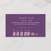 Moderne Elegant Professional Hearts Loyalty Kaart (Achterkant)