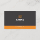 Moderne Elegant QR-code - oranje Visitekaartje (Achterkant)