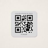 Moderne Elegant QR Code RSVP Mariage Website (Dos)