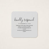 Moderne Elegant QR Code RSVP Mariage Website (Devant)