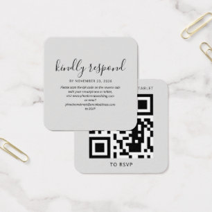 Moderne Elegant QR Code RSVP Mariage Website