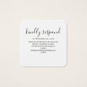 Moderne Elegant QR Code RSVP Mariage Website (Devant)