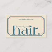 Moderne Elégant Retro Bleu Beauté Carte de réducti (Devant)