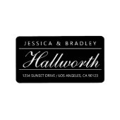 Moderne Elegant Return Address Labels (Voorkant)