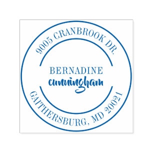 Moderne Elegant Return Address Personal Zelfinktende Stempel