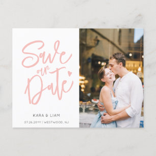 Moderne Elegant Roos Foto slaat het Briefkaart Dat