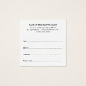 Moderne Elegant Rose Blanc Noir Beauté (Dos)