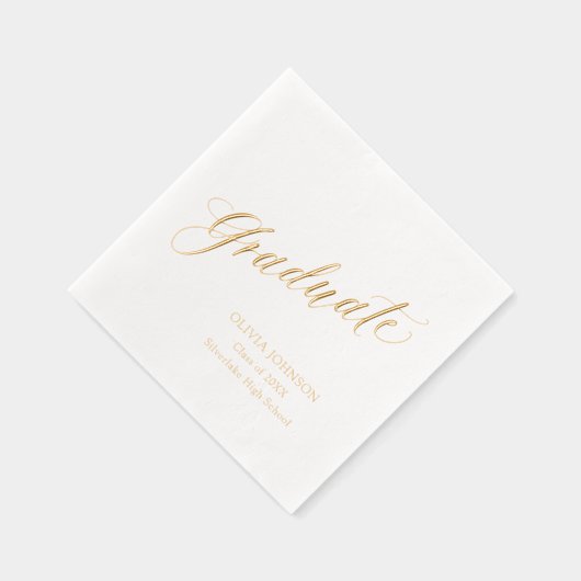 Moderne Élégant Script Diplômé Simple Graduation (Droite)