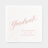 Moderne Élégant Script Diplômé Simple Graduation (Recto)