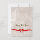 Moderne, elegant script kerstkaart (Achterkant)