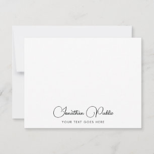Moderne Elegant Script Name Sjabloon Aangepast