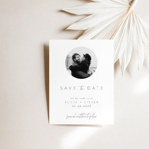 Moderne Elegant Script Photo Save the Date