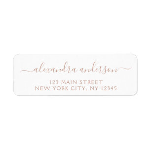 Moderne Elegant Script Typography Wedding Event Etiket