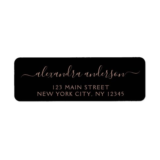 Moderne Elegant Script Typography Wedding Event Etiket (Voorkant)