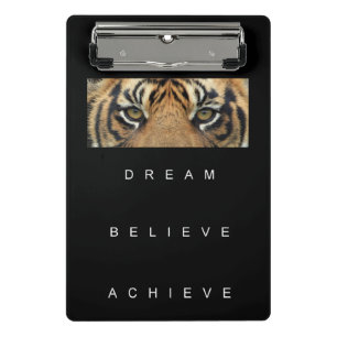 Moderne Elegant Self Improvement Sjabloon Tiger Ey Mini Klembord