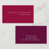 Moderne Élégant Simple Carte de visite simple (Devant / Derrière)