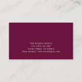 Moderne Élégant Simple Carte de visite simple (Dos)