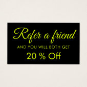 Moderne Élégant Simple Chartreuse Cartes de référe (Devant)