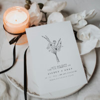 Moderne Élégant Simple Floral Enregistrer La Carte