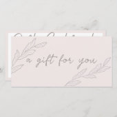 Moderne Elegant Small Business Cadeaubon (Voorkant / Achterkant)