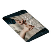 Moderne elegant sparen de Datum Flexibele Foto Mag Magneet (Rechterzijde)