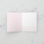 Moderne Elegant Stripes Mariage Merci Note Card (Intérieur)