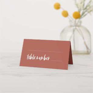 Moderne elegant verbrande brick bruiloft
