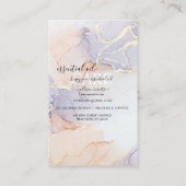 Moderne Elegant Waterverf Groene etherische olie Visitekaartje (Achterkant)