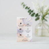 Moderne Elegant Waterverf Groene etherische olie Visitekaartje (Staand voorkant)