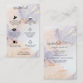 Moderne Elegant Waterverf Groene etherische olie Visitekaartje (Voorkant / Achterkant)