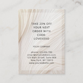 Moderne Elegant Wave Discount Card Kortingskaartje