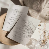 Moderne Elegant Wedding Details Kaart