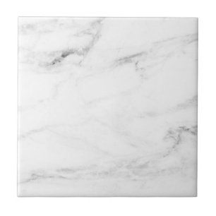 Moderne Elegant White Marble Professional Sjabloon Tegeltje
