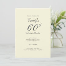 Moderne Elegante 60e Verjaardagsfeest