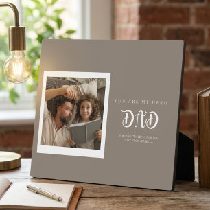 "Moderne Elegante Aangepaste Herinnering Vaderdag Fotoplaat