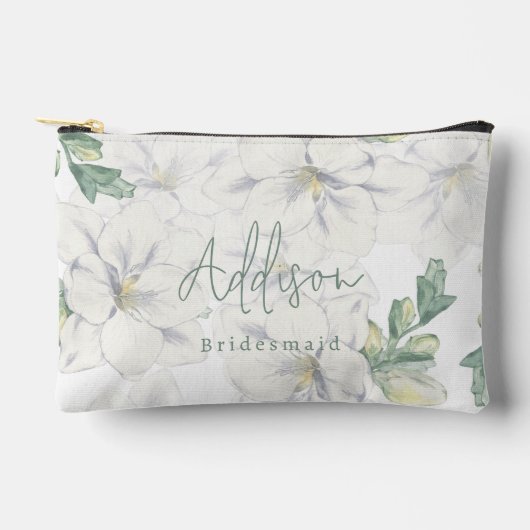 Moderne Elegante Aangepaste Naam Script Bruidsmeis Etui (Voorkant)