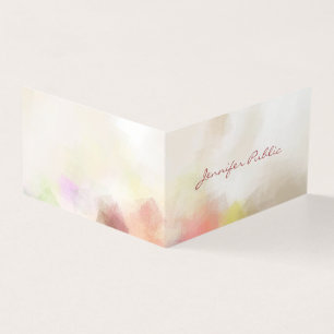 Moderne elegante Abstracte Sjabloon handschrift Visitekaartjes